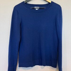 J.Crew Factory - Women's Medium Weight Crew Teddi Sweater - Small - Navy/Blue